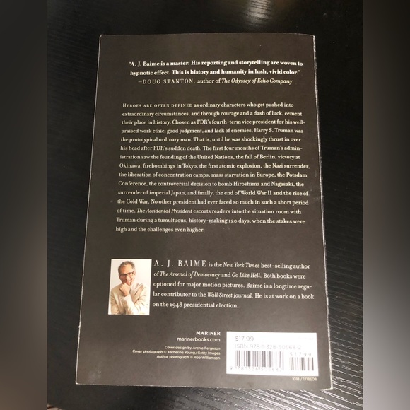 The Accidental President by A.J. Baime Paperback ISBN 9781328505682 - Picture 2 of 2